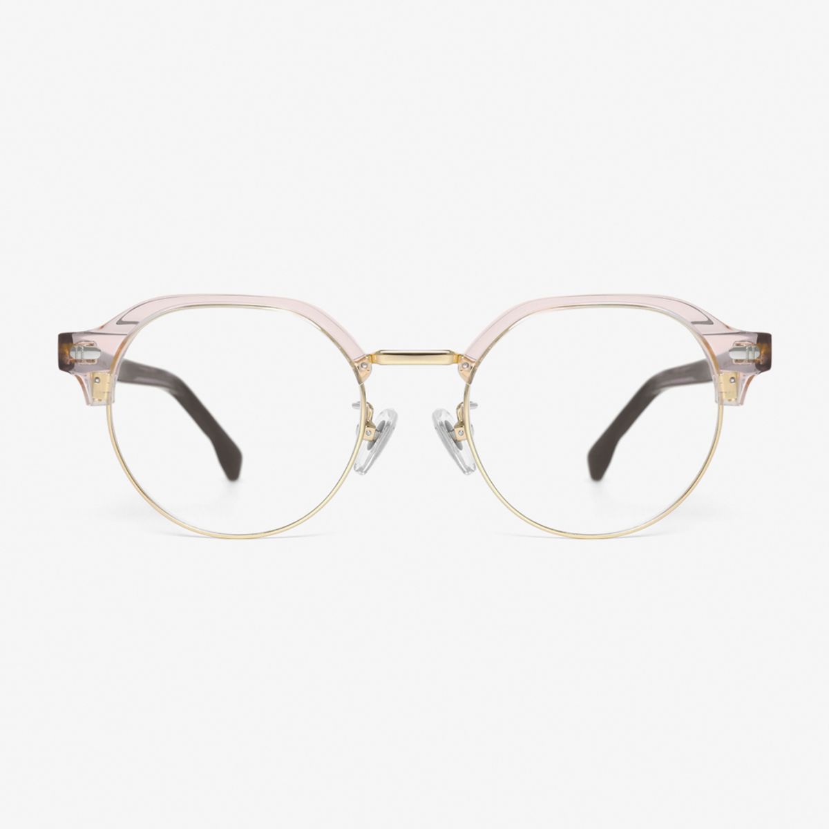 알로아이웨어(ALO EYEWEAR) [ALOXROUNZ] 라운드 판토 하금테 ARA9102 C3 피치/레오파드