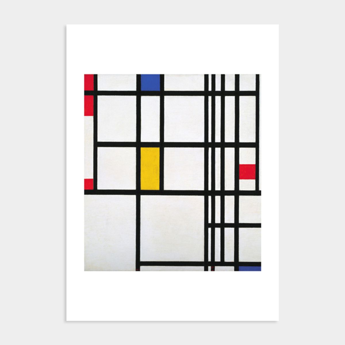 멜팅스튜디오(MELTING STUDIO) 피에트 몬드리안 액자 인테리어 포스터  / 09번 Composition in Red Blue and Yellow 1937-1942