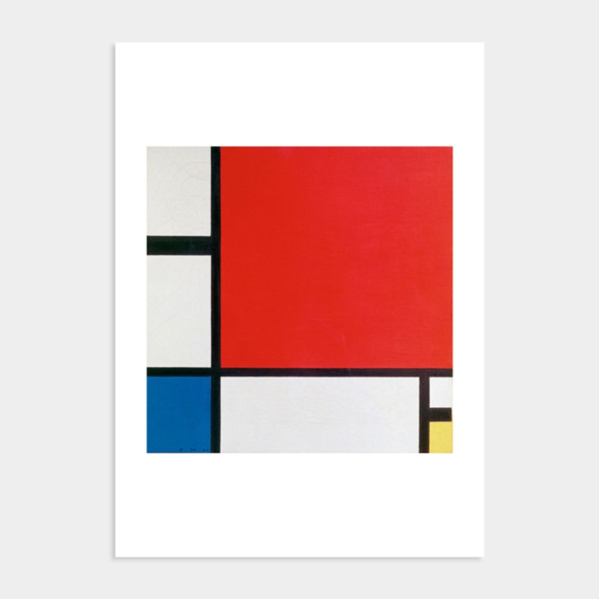 멜팅스튜디오(MELTING STUDIO) 피에트 몬드리안 액자 인테리어 포스터  / 13번 Composition with Red Blue and Yellow 1930