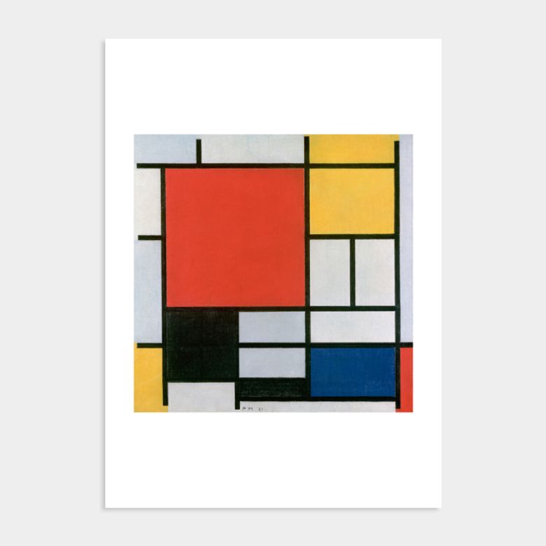 피에트 몬드리안 액자 인테리어 포스터  / 15번 Composition in Red Yellow Blue and Black 1921