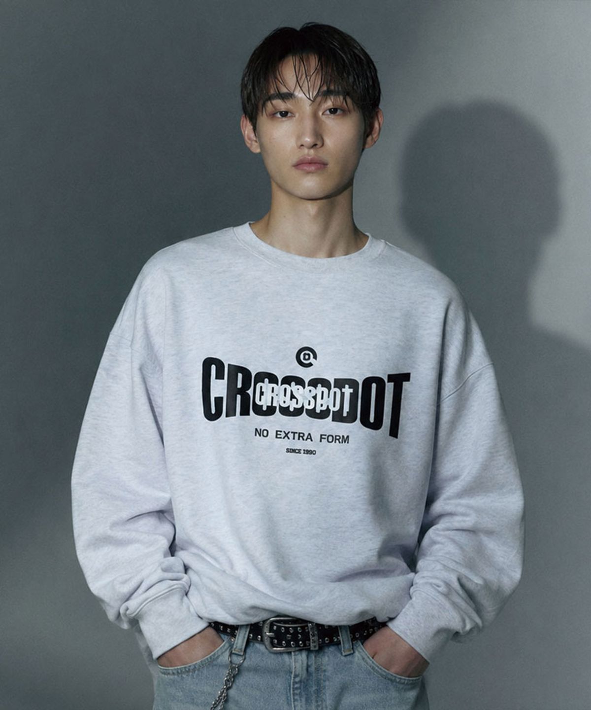 크로스닷(CROSSDOT) 닷베이스 오버핏 맨투맨 5 Color [CRDM_3002]