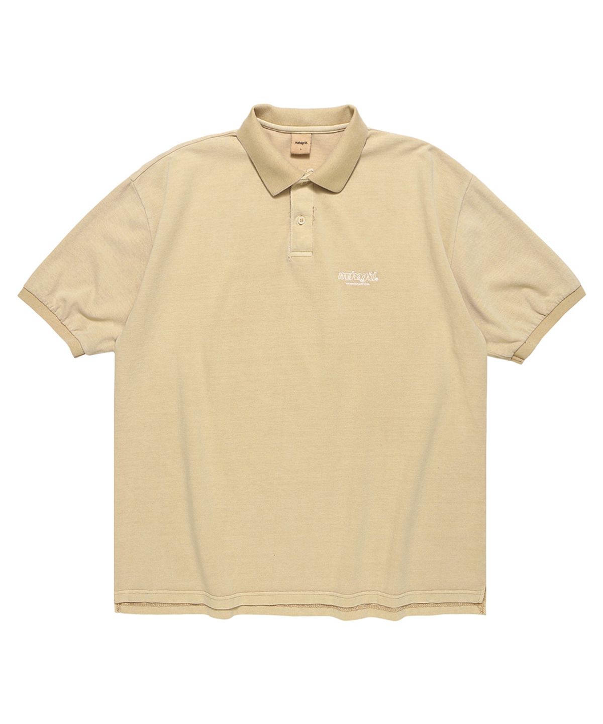 마하그리드(MAHAGRID) THIRD LOGO PK PIGMENT POLO BEIGE(MG2CMMT537A)