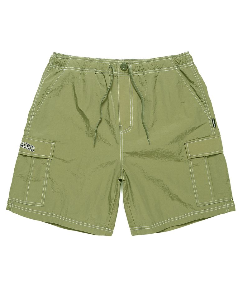 NYLON CARGO SHORT OLIVE(MG2CMMPA64A)