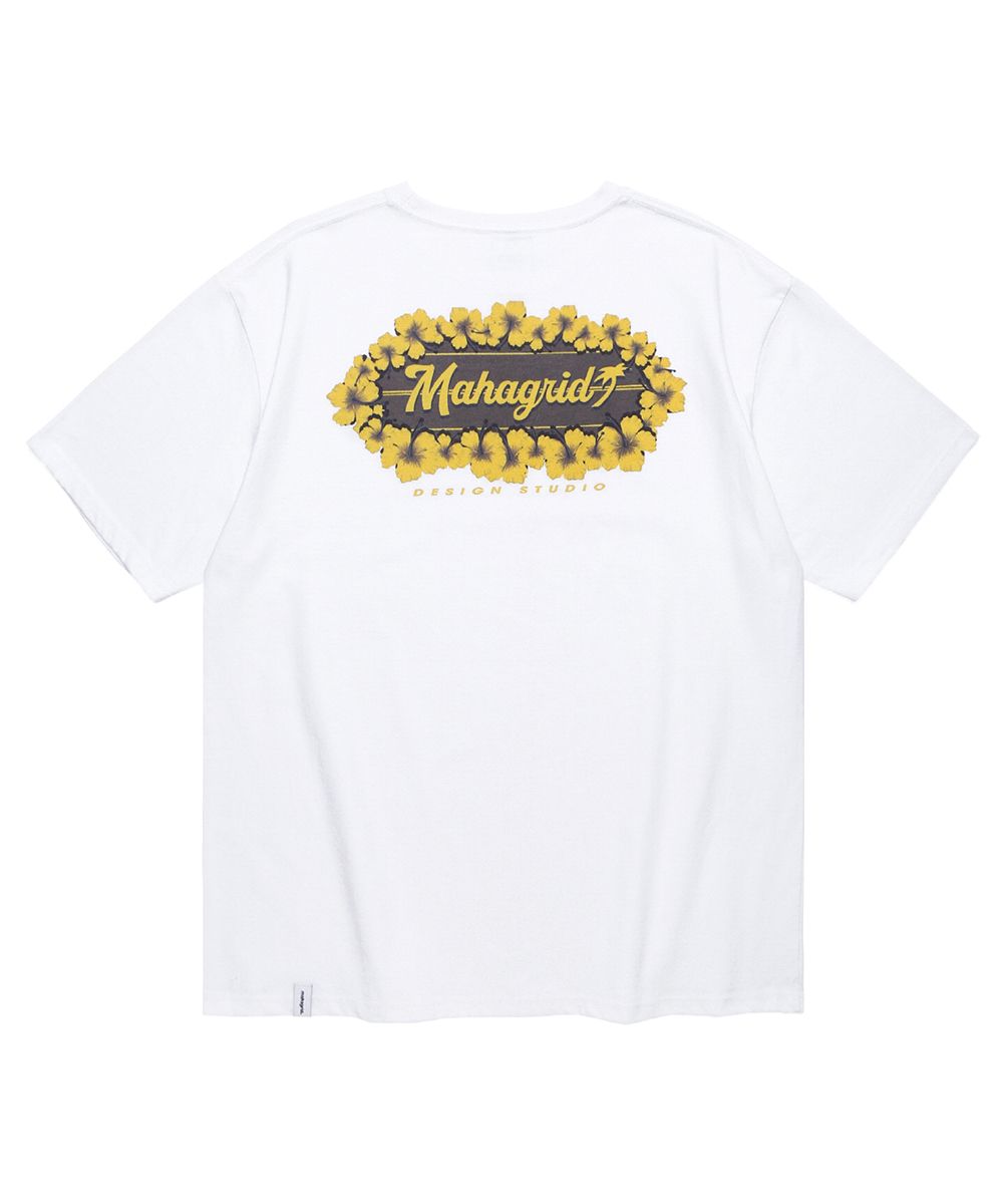 【mahagrid】22SS★ HIBISCUS TEE MUSINSA | MAHAGRID HIBISCUS TEE WHITE(MG2CMMT519A)