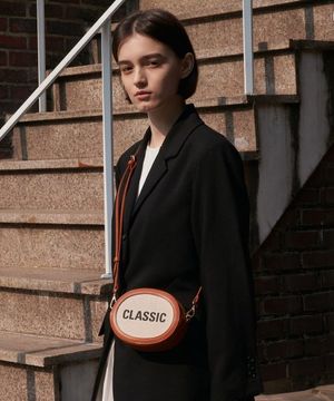 미니 배색 라운드 백