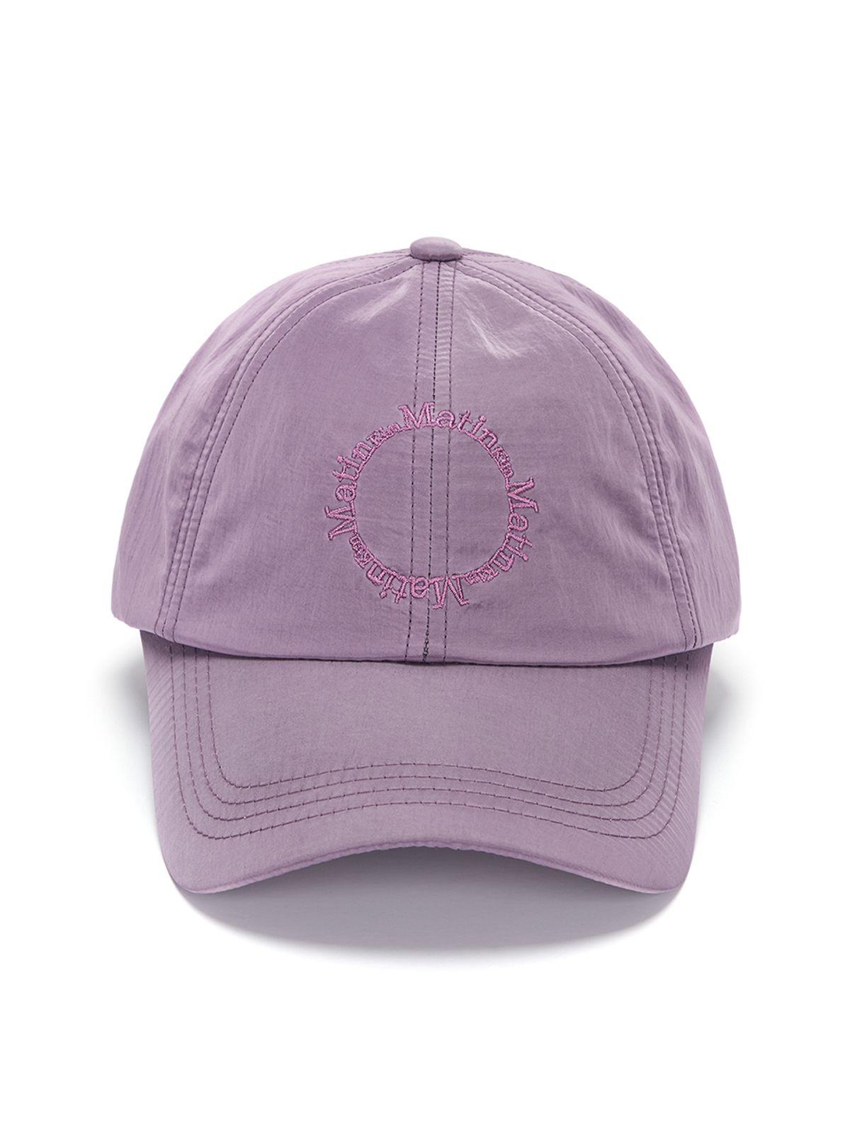 마뗑킴(MATIN KIM) CRISP LOGO BALL CAP IN PURPLE