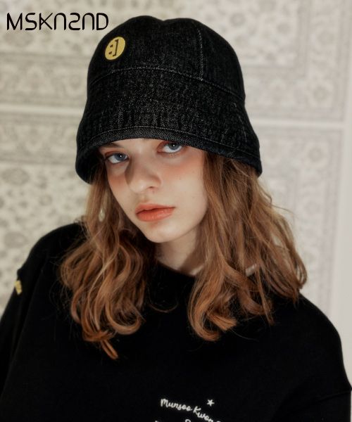 ☆MSKN2ND☆バケットハット SM:]E DENIM ROUND BUCKETHAT MUSINSA | MSKN2ND SMILE DENIM ROUND BUCKET HAT BLACK