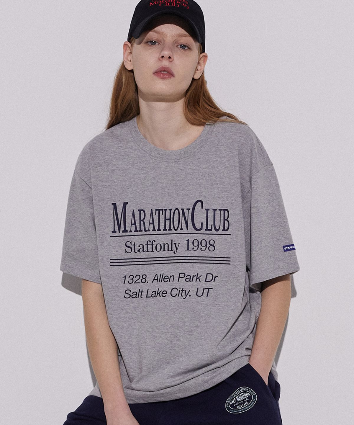스텝온리(STAFFONLY) ALLEN PARK TEE (MELANGE GREY)