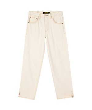 에크루 테이퍼드 데님 팬츠