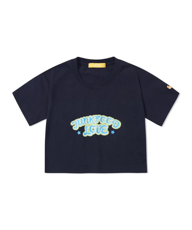 Junkfood Crop T-shirt(NAVY)