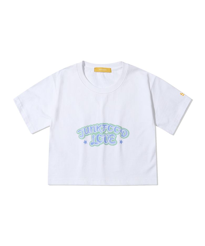 Junkfood Crop T-shirt(WHITE)