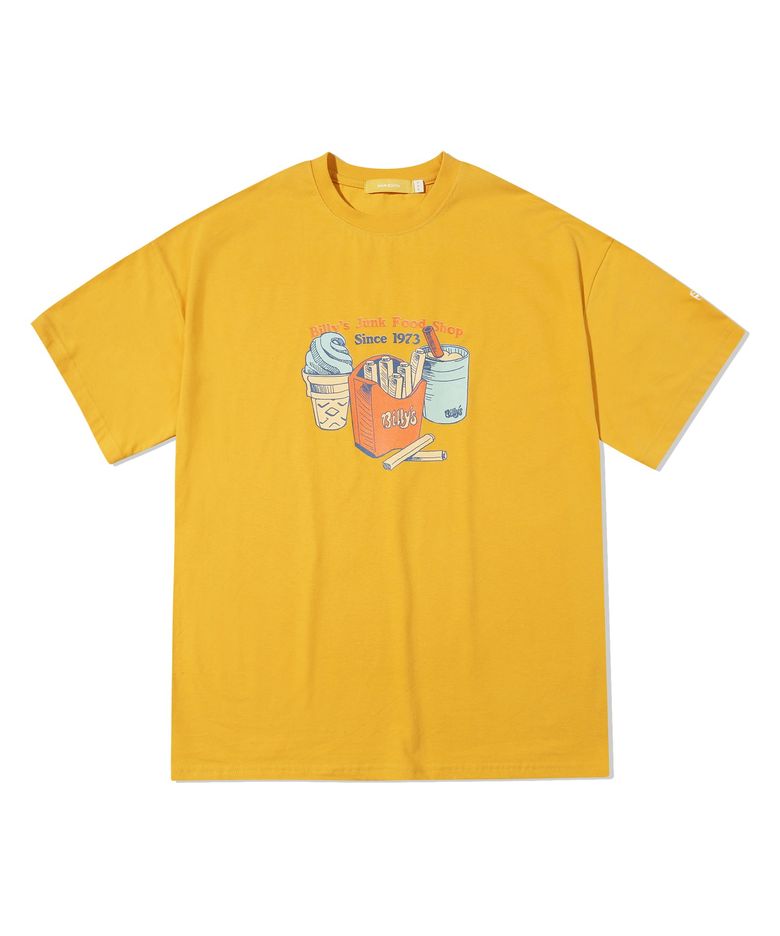 Billys Fast Food T-shirt(YELLOW)