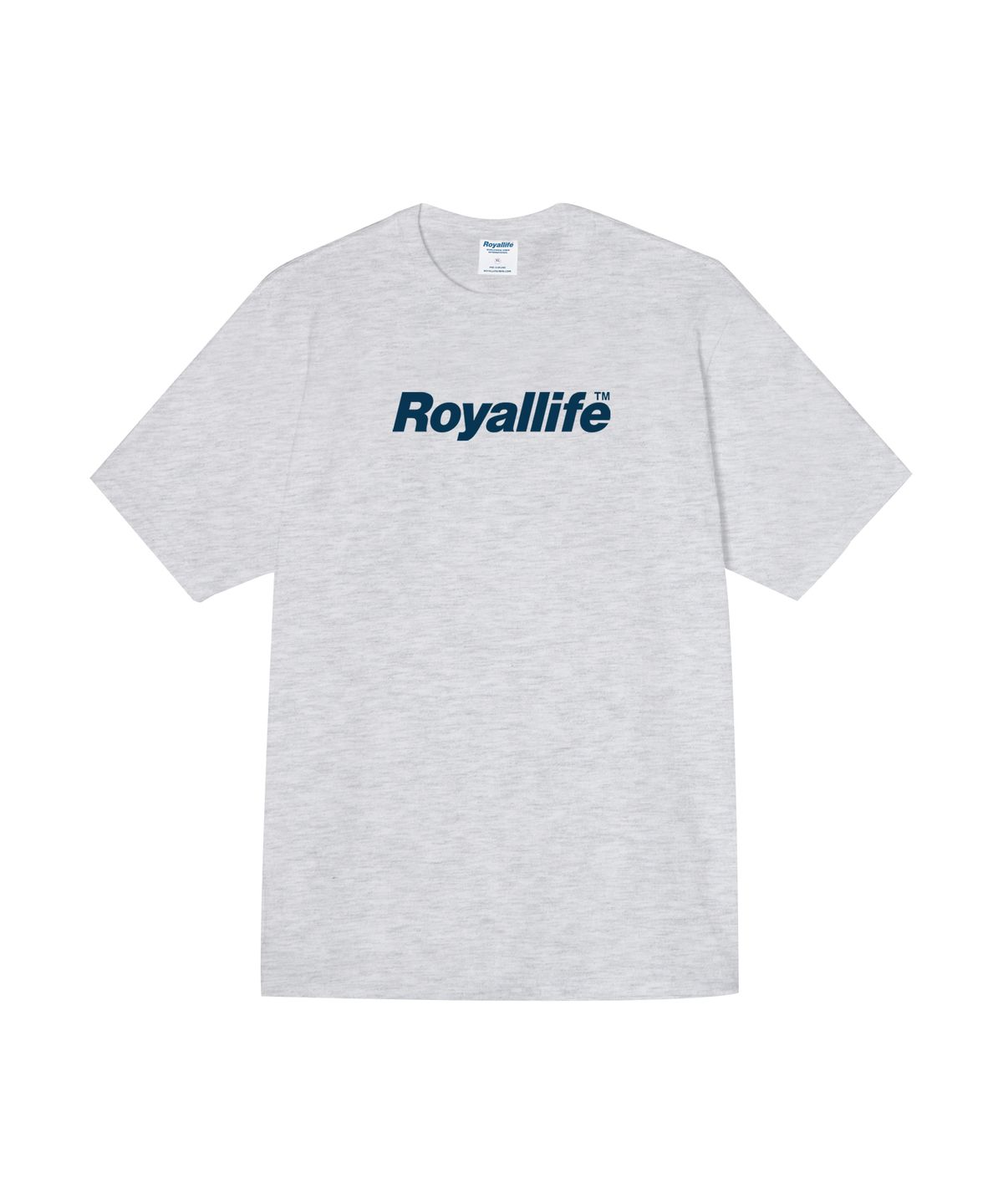 로얄라이프(ROYALLIFE) RL1010 오리지널 로고 반팔티 - 애쉬그레이