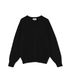 Cotton V-Neck Knit (Black)
