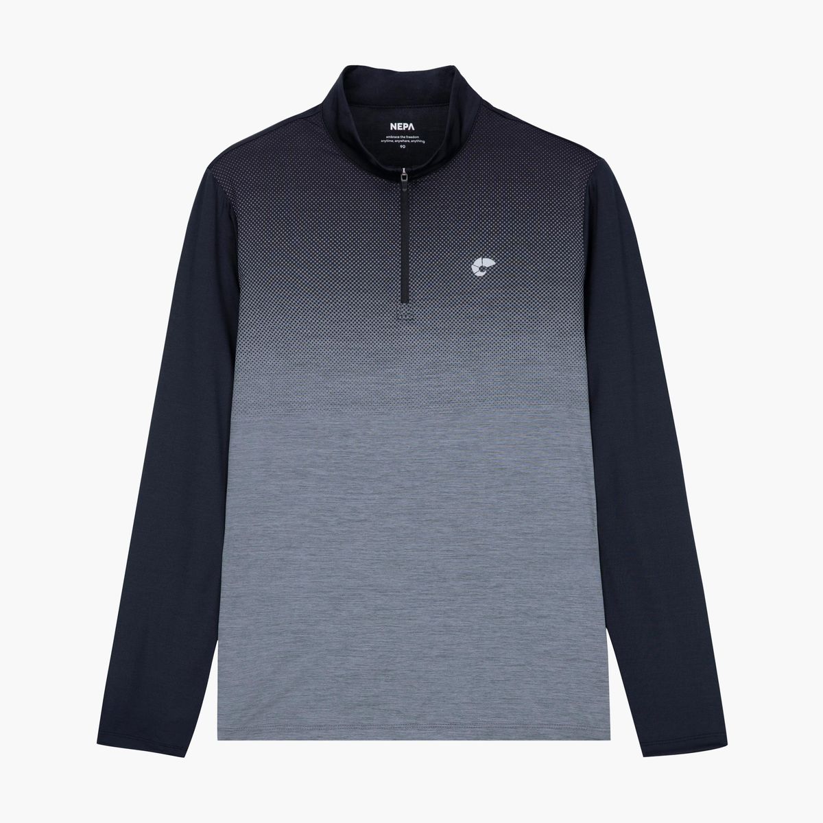 네파(NEPA) 7I45403 여성 마운틴 도트 긴팔 집업 티셔츠