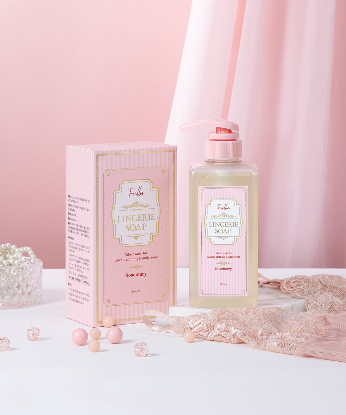 포엘리에(FOELLIE) 여성 속옷세제&스포츠웨어세제 란제리솝 500ML