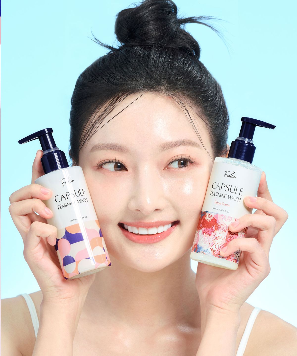 포엘리에(FOELLIE) Y존 데일리케어 유산균 캡슐 여성청결제 비쥬향 200ml 2개 세트