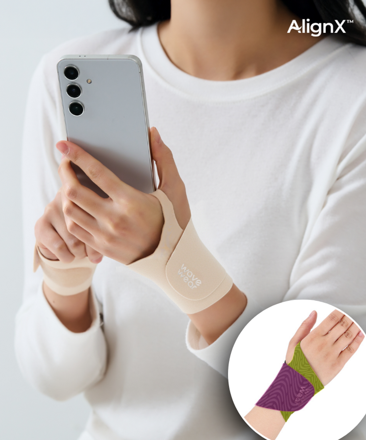 웨이브웨어(WAVEWEAR) 스포츠테이핑 손목 보호대 H1 (일상생활 추천)