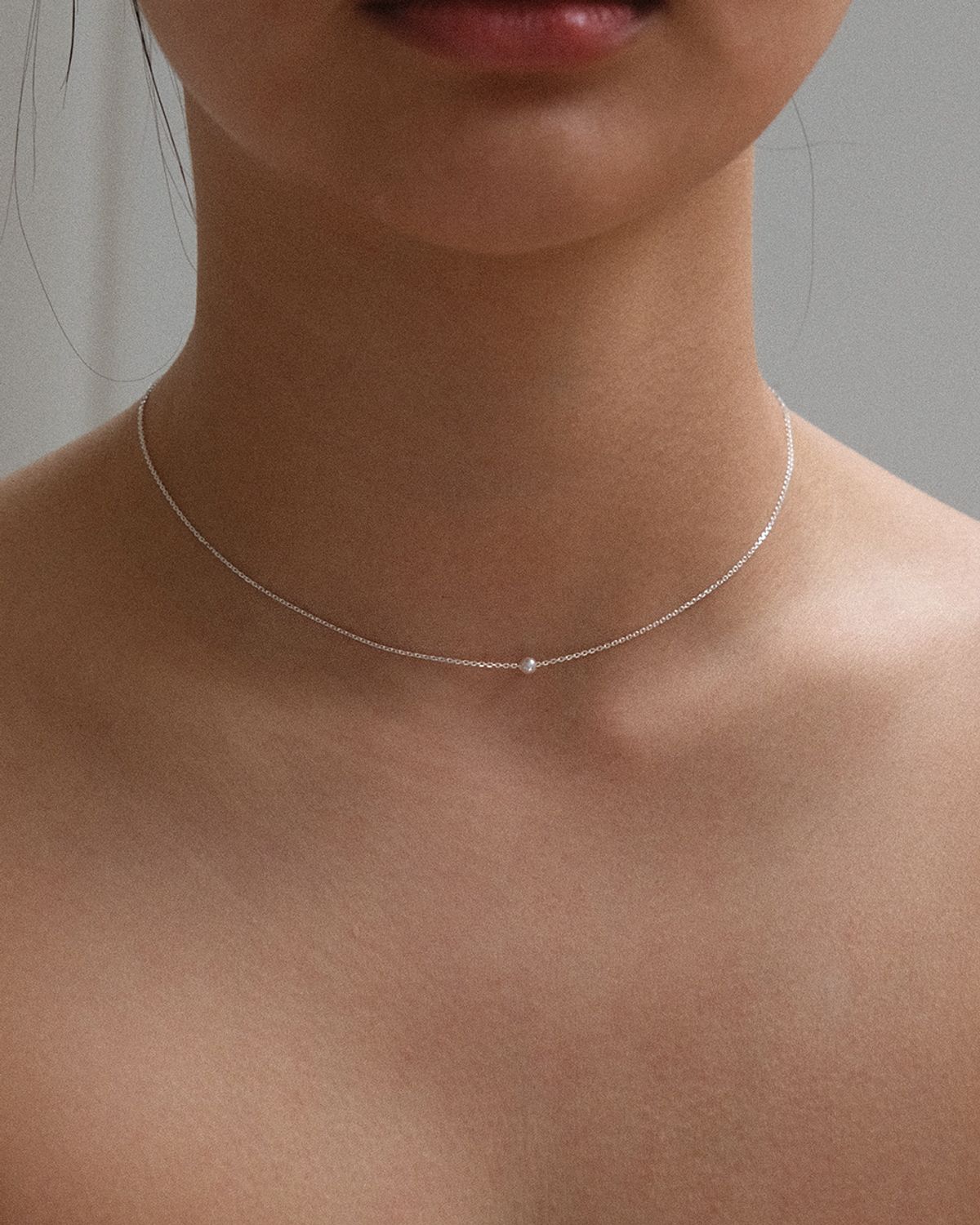 어나더레이어(ANOTHERLAYER) Mini Pearl Necklace (silver925)(3color)