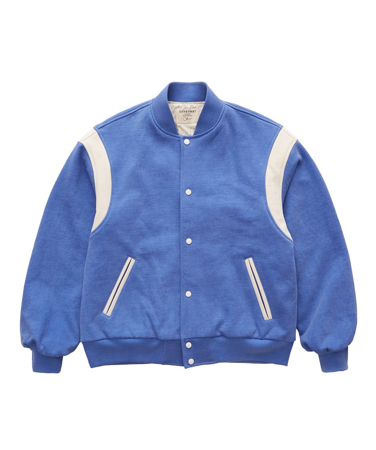 시티스트리트(CITY STREET) VINTAGE HEAVY COTTON VARSITY JACKET - BLUE