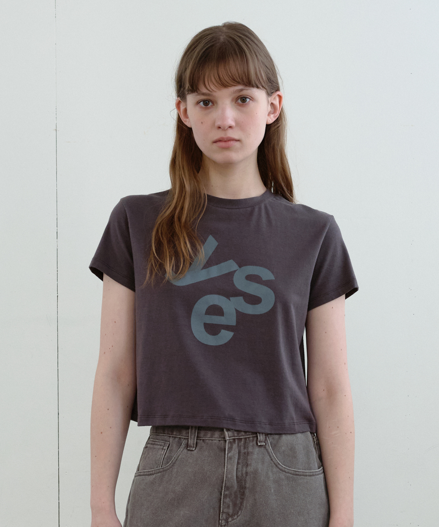 Tシャツ・カットソー [ENZO BLUES] Yes T-SHIRT : 3color MUSINSA | ENZO BLUES Yes T-Shirt (Dark Gray)