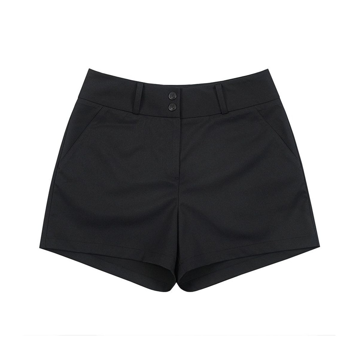 마틴골프(MARTINE GOLF) Pleather Patch Shorts_Black