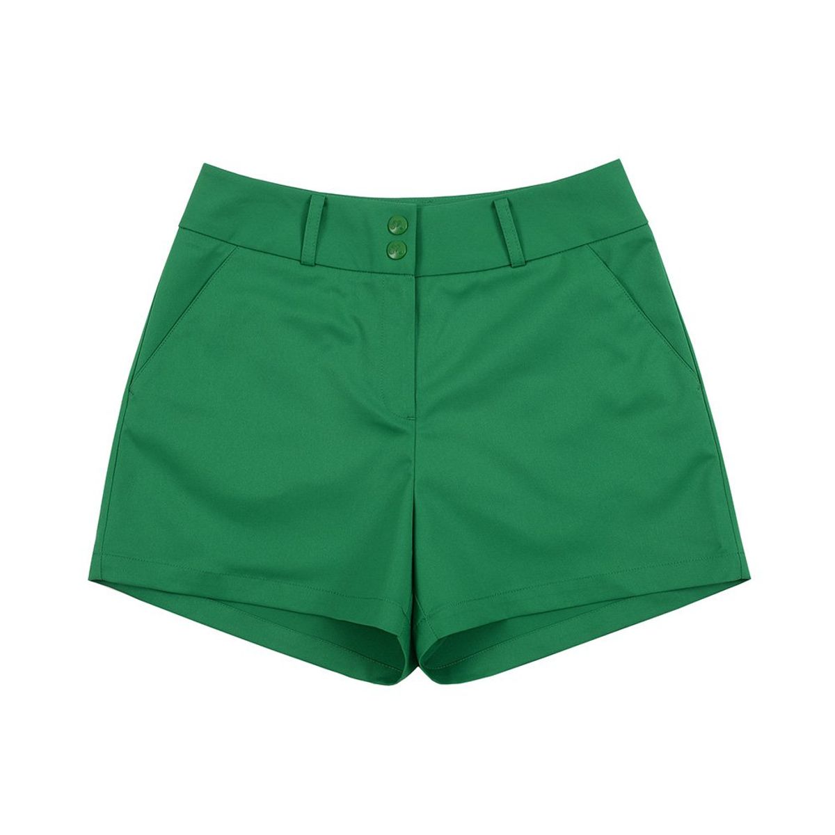 마틴골프(MARTINE GOLF) Pleather Patch Shorts_Green