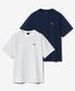 [16수 코마사] 2PACK 스몰아치 반팔티셔츠 화이트/네이비