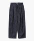 Clean Denim Deep Two Tuck Vertical Pants [Indigo]