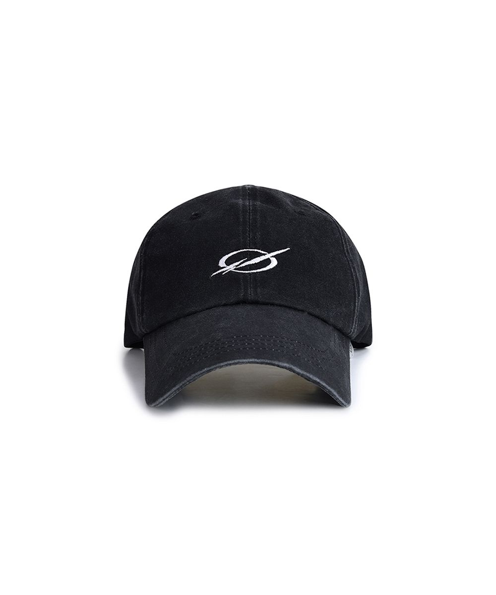 MUSINSA | 51PERCENT WASHED LOGO CAP - BLACK