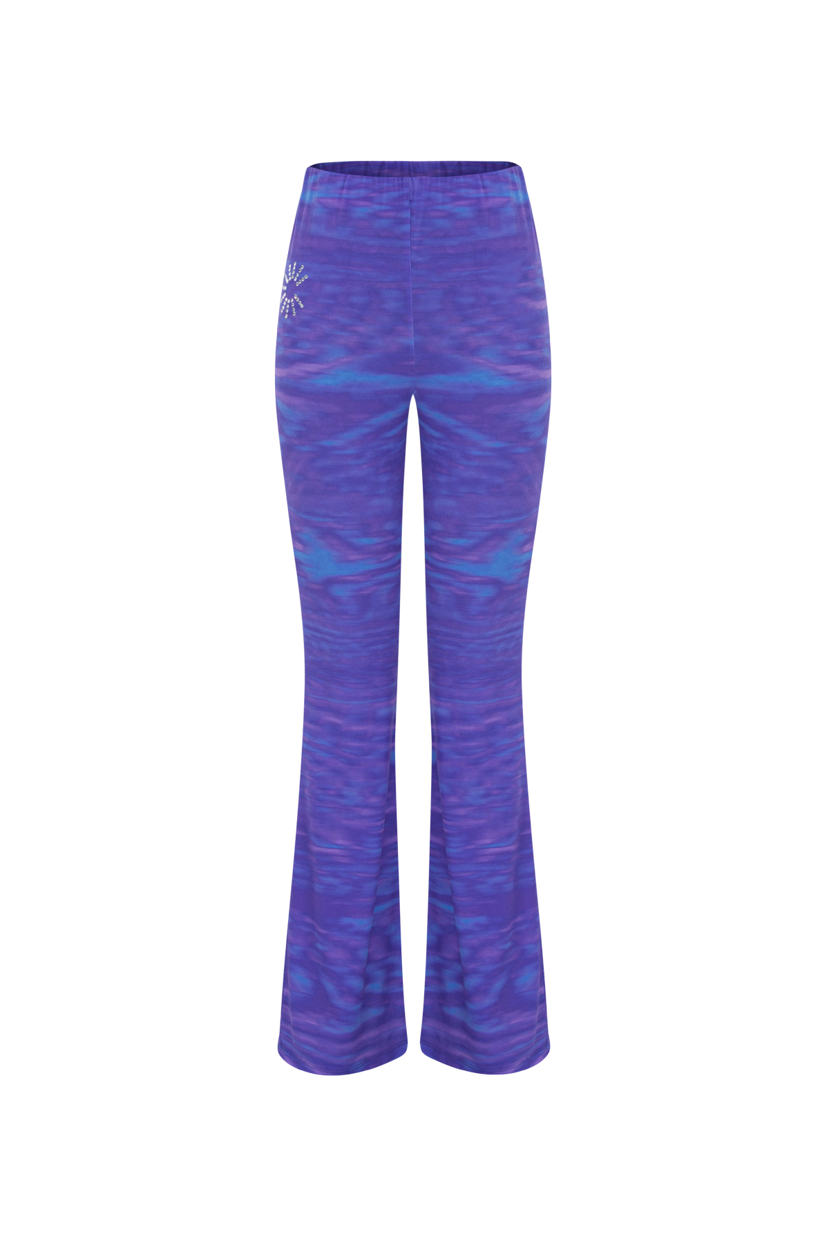 익스파이어드걸(EXPIRED GIRL) Wavy Rhinestone Pants Purple