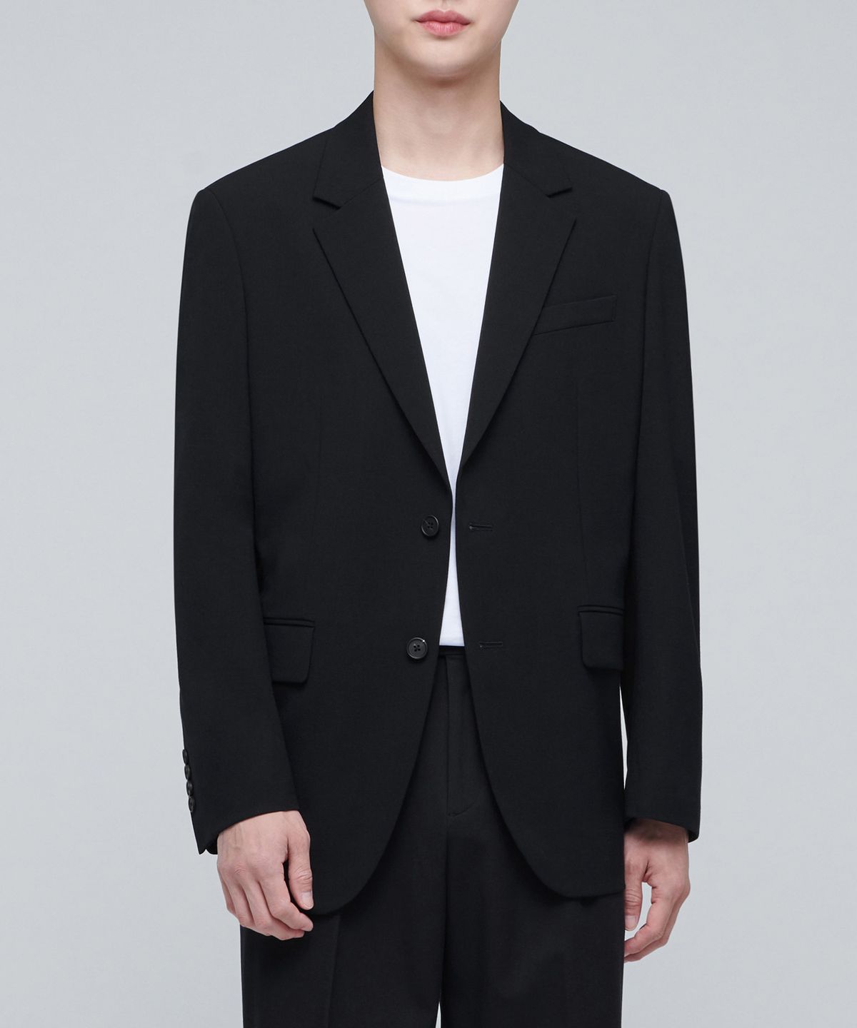 무신사 스탠다드(MUSINSA STANDARD) 라이트웨이트 릴렉스드 베이식 블레이저 [블랙]