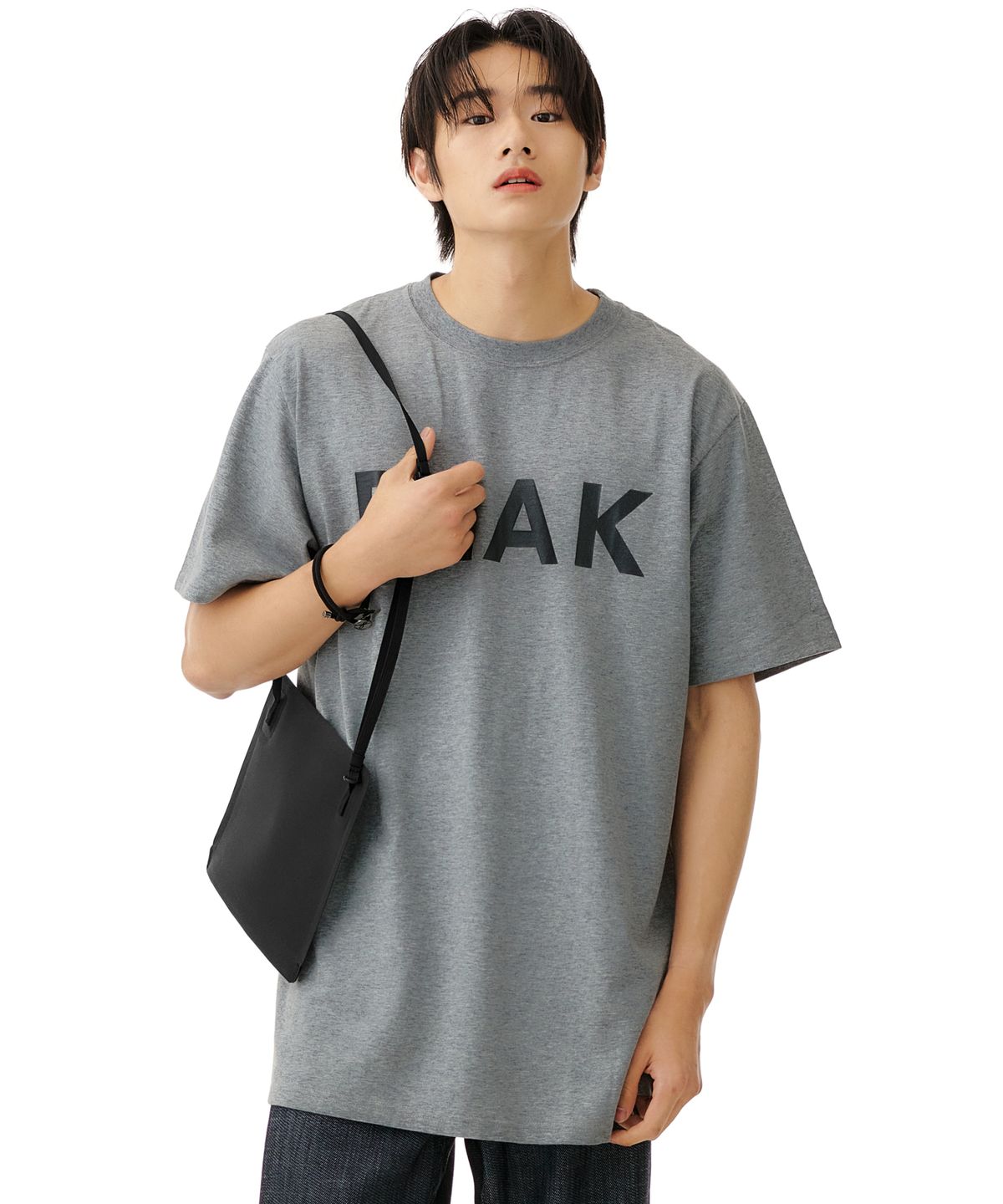 스노우피크(SNOWPEAK) 리플렉티브 프린티드 티셔츠 SP - 멜란지 그레이 / TS-22SU101MG