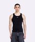 Irregular Logo embroidery Logo Sleeveless - BLACK