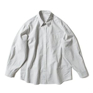 프렌치 스트라이프 셔츠 - 그레이 그린