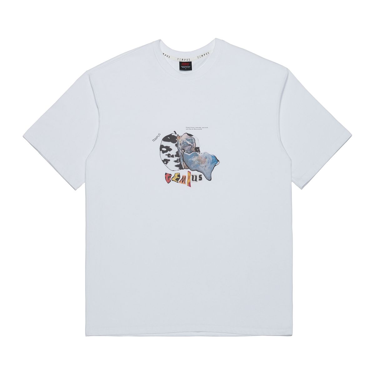 템푸스스튜디오(TEMPUS STUDIO) APPLE EARTH T-SHIRTS [WHITE]