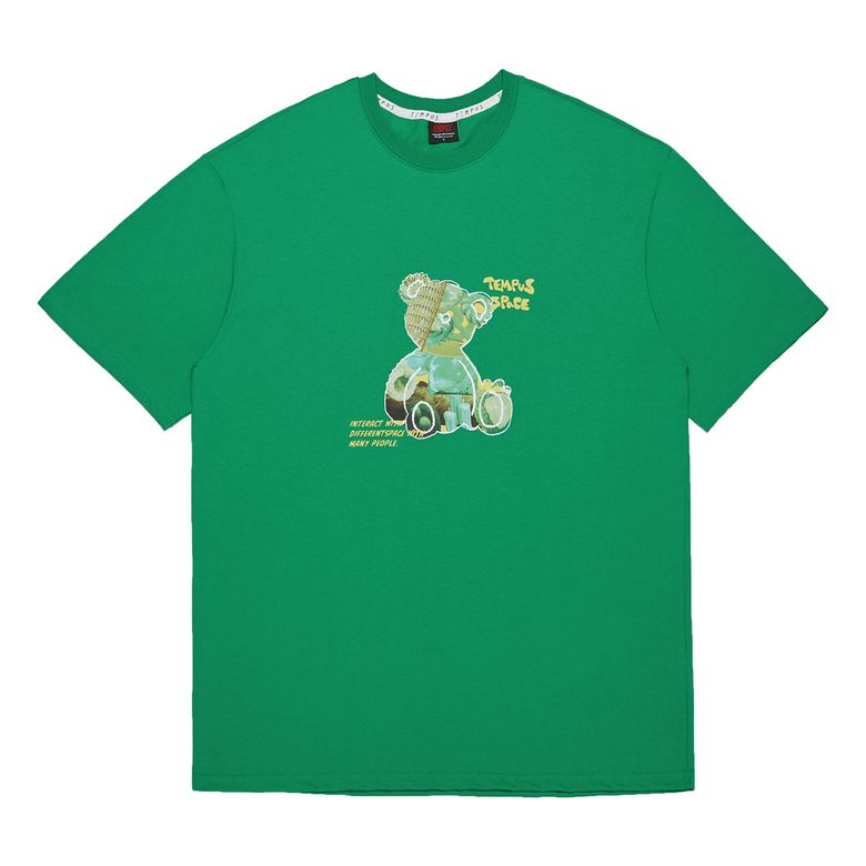 SPACE BEAR BIG LOGO T-SHIRTS [GREEN]