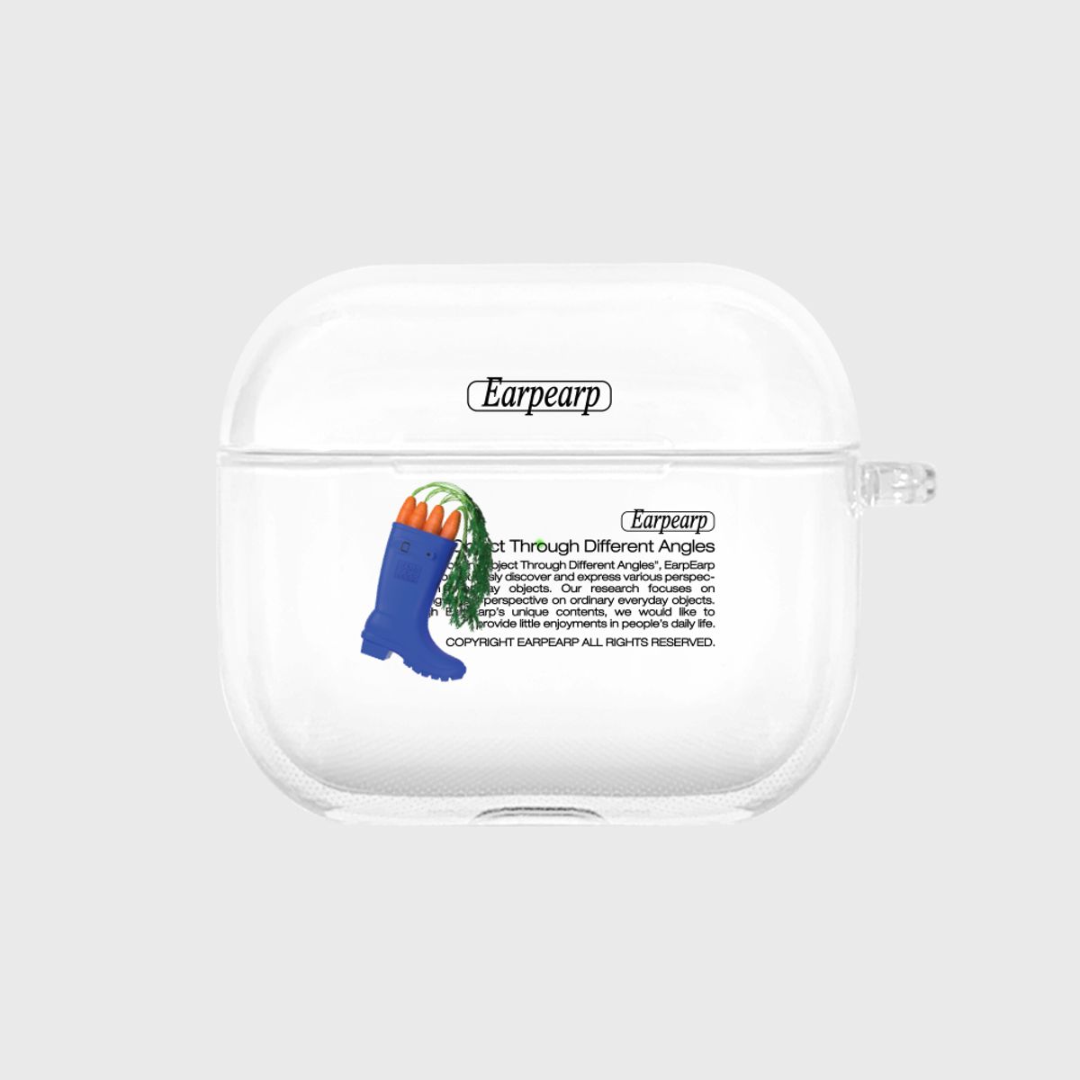 어프어프(EARPEARP) CARROT INSIDE RAINBOOTS(에어팟3-클리어하드)