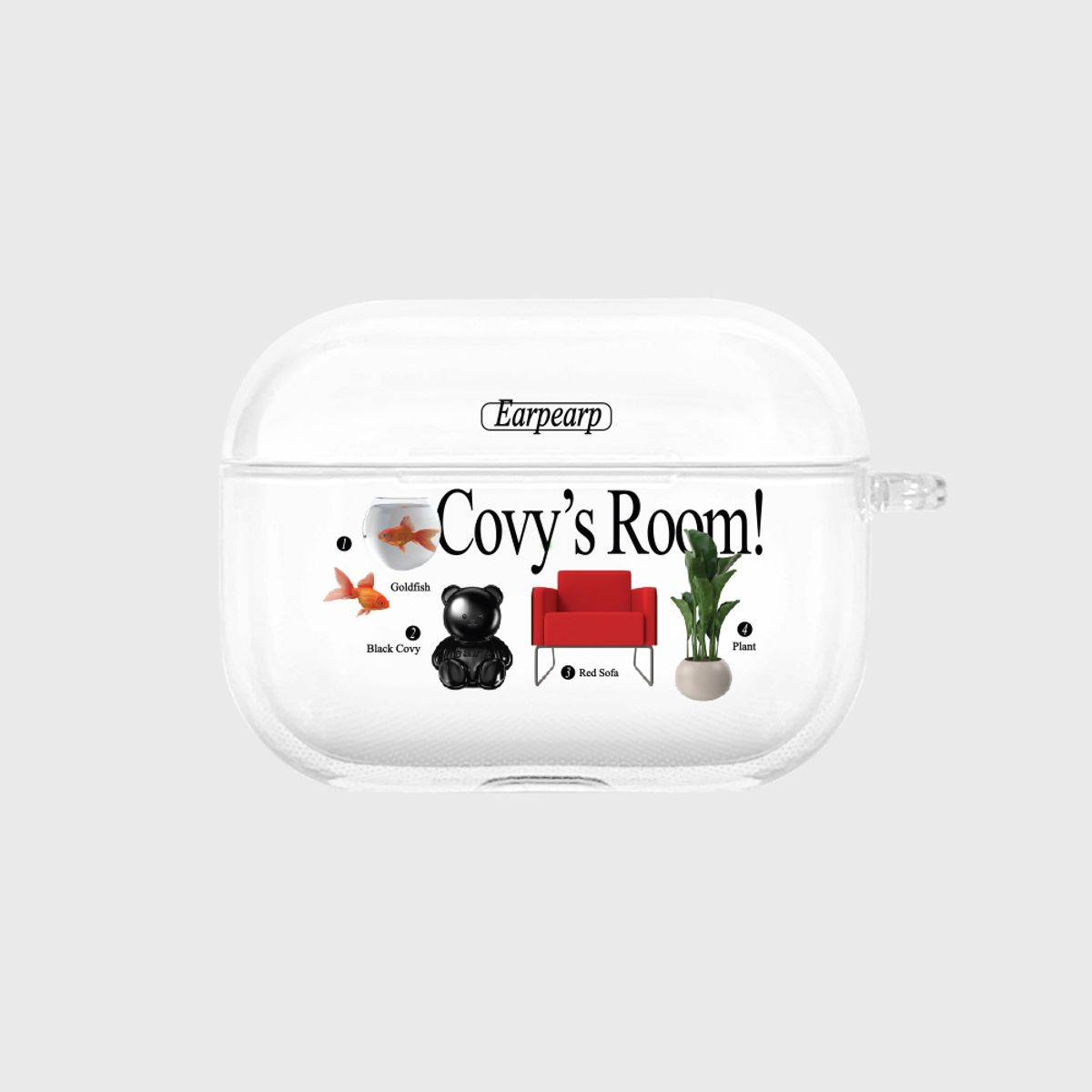 어프어프(EARPEARP) COVY ROOM OBJECT(에어팟프로-클리어하드)