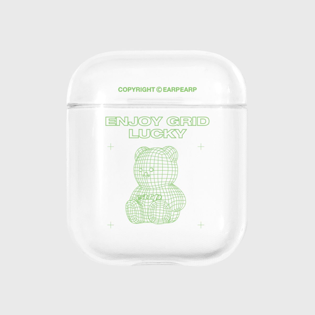어프어프(EARPEARP) GRID COVY-GREEN(에어팟-클리어)