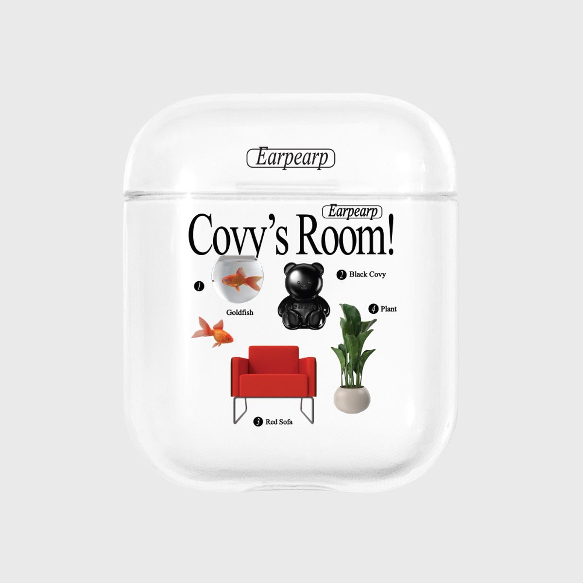 어프어프(EARPEARP) COVY ROOM OBJECT(에어팟-클리어)