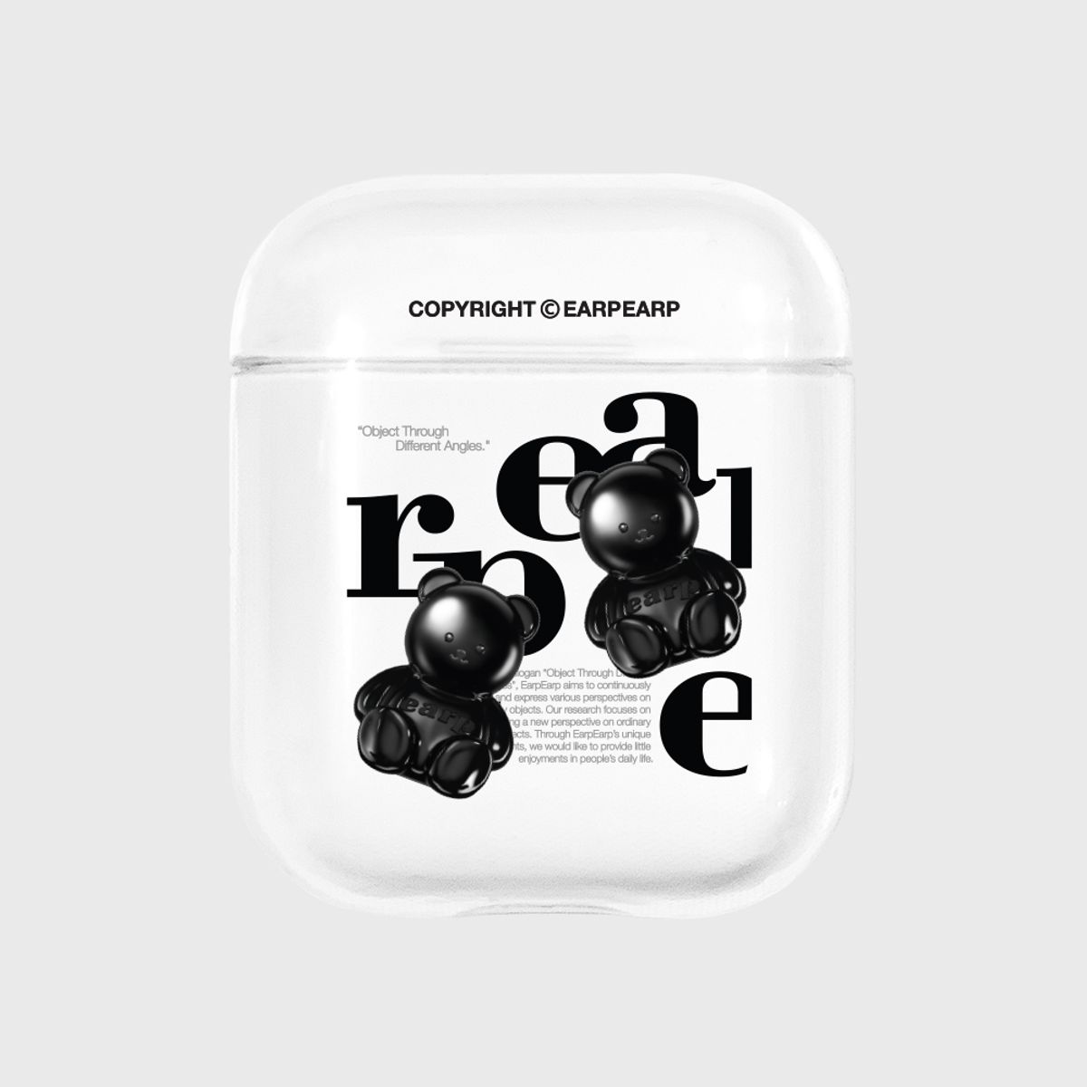 어프어프(EARPEARP) BLACK COVY OBJECT(에어팟-클리어)