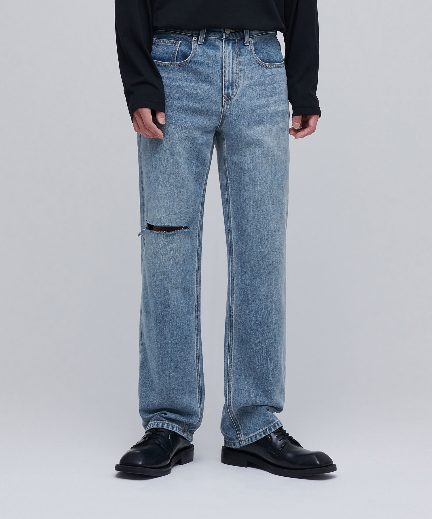 ★MUSINSA STANDARD★ Indigo Straight Denim Pants Medium MMCN MUSINSA | MUSINSA STANDARD Straight Denim Pants [Medium Indigo]