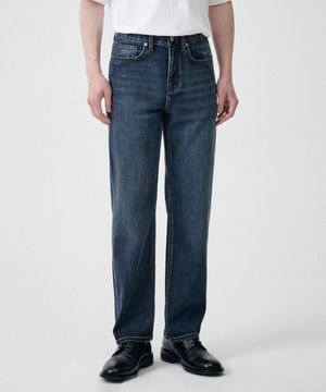 [쿨탠다드] 스트레이트 데님 팬츠 [미디엄 인디고]