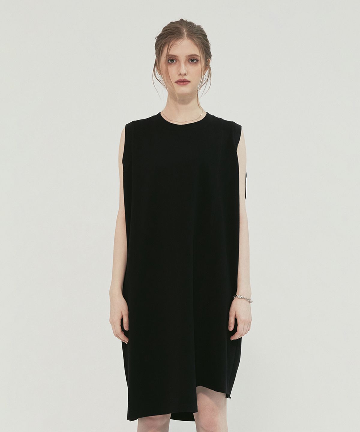 모노포비아(MONOPHOBIA) MONOPHOBIA FRIEZE DRESS BLACK