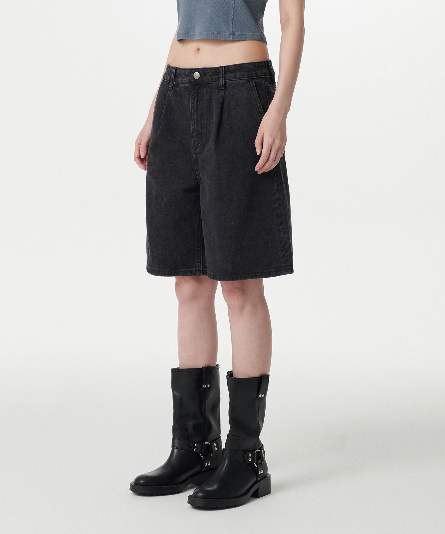 MUSINSA MUSINSA STANDARD WOMAN Women's Wide Bermuda Denim Shorts