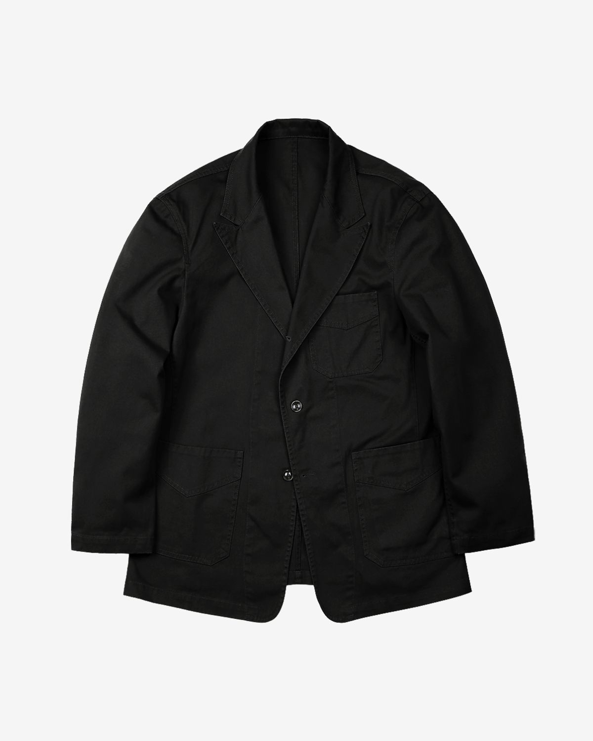 솔티(SORTIE) Tura Cotton Washed Jacket (Black)