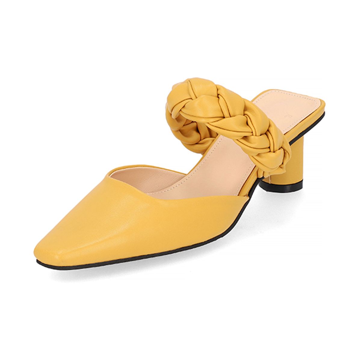 엘칸토(ELCANTO) 인텐스 여성 꼬임스트랩 포인트 뮬 5cm LCWO08I226