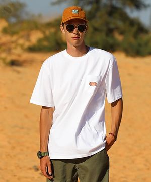 어드벤쳐 트럭커 포켓 반팔티셔츠 화이트 FST141