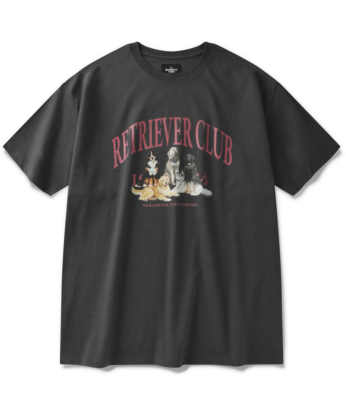 리트리버클럽(RETRIEVER CLUB) RETRIEVER FRIENDS SHORT SLEEVE [CHARCOAL GRAY]